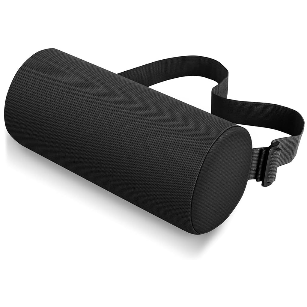 HANNEA Lumbar Support Pillow for Office Chair Lumbar Roll for Chair, Lumbar Roll Pillow for Relieving Back Pain & Improving Posture with Elastic Strap HANNEA Lumbar Support Pillow for Office Chair Lumbar Roll for Chair, Lumbar Roll Pillow for Relieving Back Pain & Improving Posture with Elastic Strap